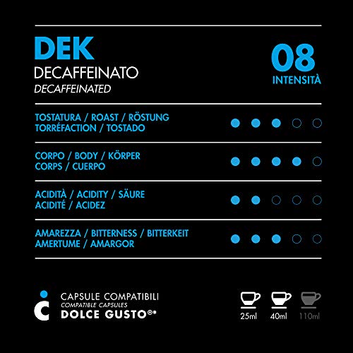 FRHOME - Nescafè Dolce Gusto 96 Càpsulas compatibles - Il Caffè Italiano - Mezcla Descafeinado Intensidad 8 - Imagen 3