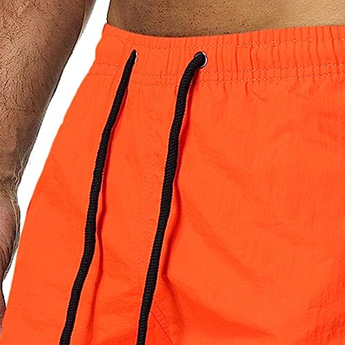 JEsilunmaMY Men's Quick Drying Swim Trunks Elastic Waist Summer Drawstring Beach Shorts Solid Color Swimming Bathing Suits3