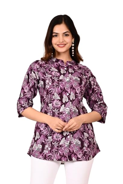 Image of Gudwear Printed Shirt Style Top Women l Stylish Shirt for Girls
