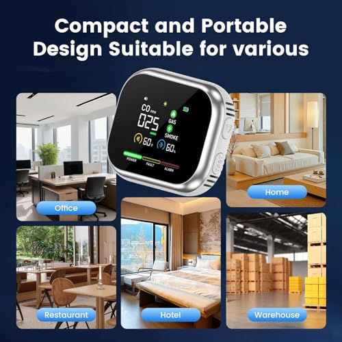 Detector de seguridad 6 en 1 con sensor magnético para protección interior del hogar 8