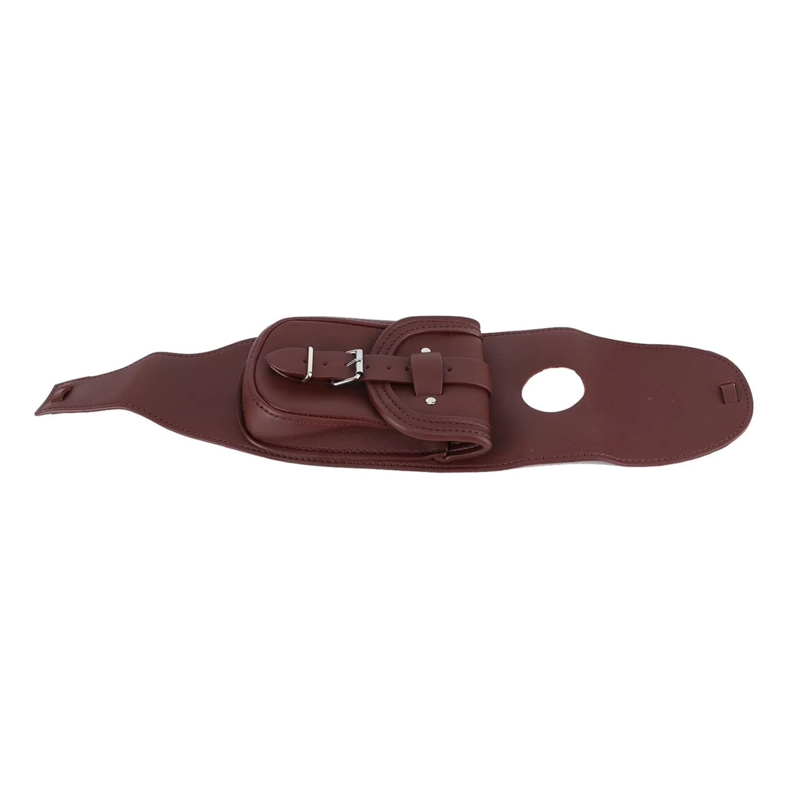 Borsa Portaoggetti Universale Motocicletta PU Gas Pannello Copertura Serbatoio Carburante Bavaglino Con Custodia Accessori Per Moto Sacche Moto(Brown)