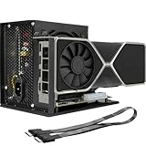 PCIe 4.0 x4 64Gbps Compatible eGPU DOCK, with OCuLink SFF-8612 8311 to PCIe x16 and SFF-8611 Male Cable, Enclosure supports Standard ATX Power and External Graphics Cards GPU for Laptop Mini PC