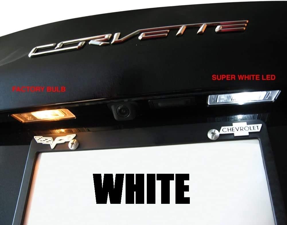 C7 Rear Hatch & License Plate LED Lighting Kit for 2014-2019 Stingray, Z51, Z06 Corvette (White)