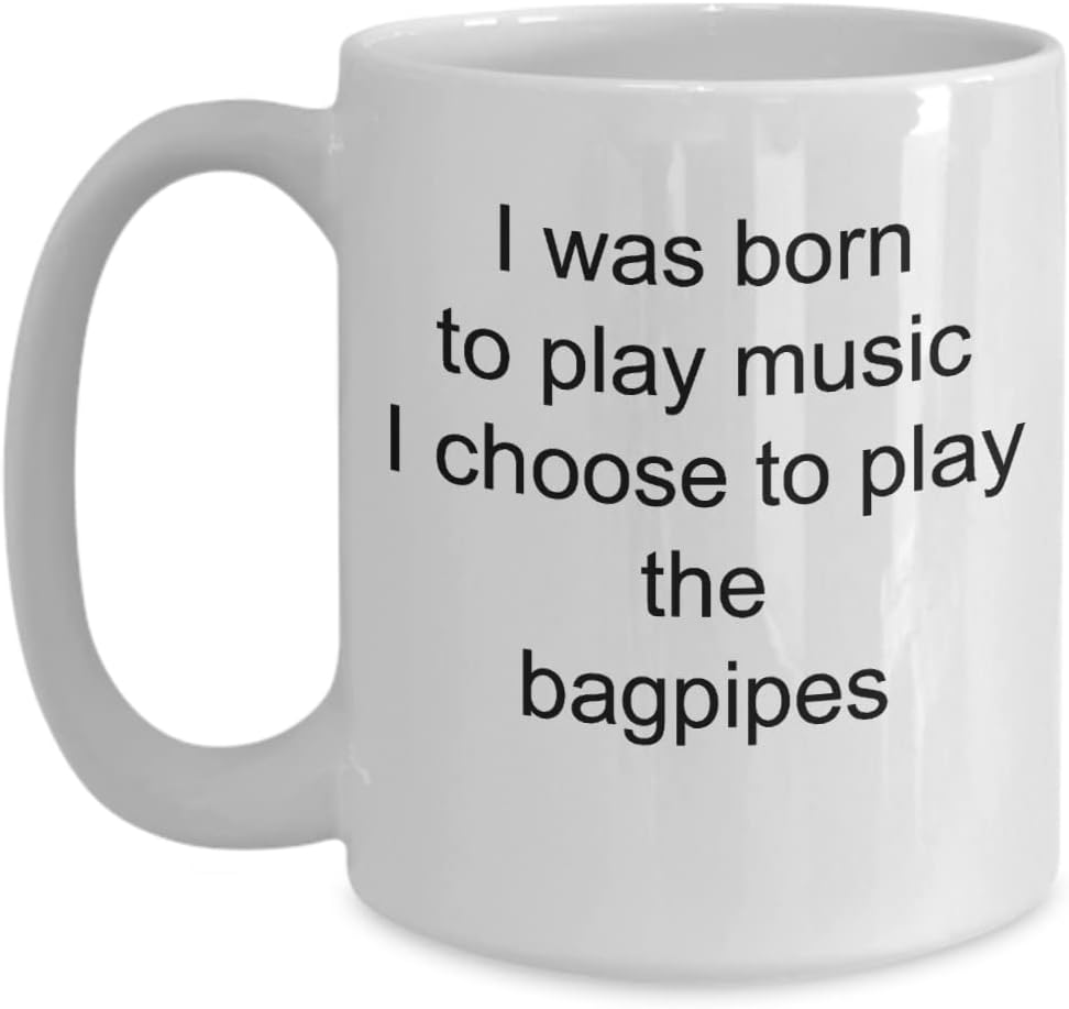 Bagpipes Mug Gift, Funny Music Coffee Cup, Bagpipe for best