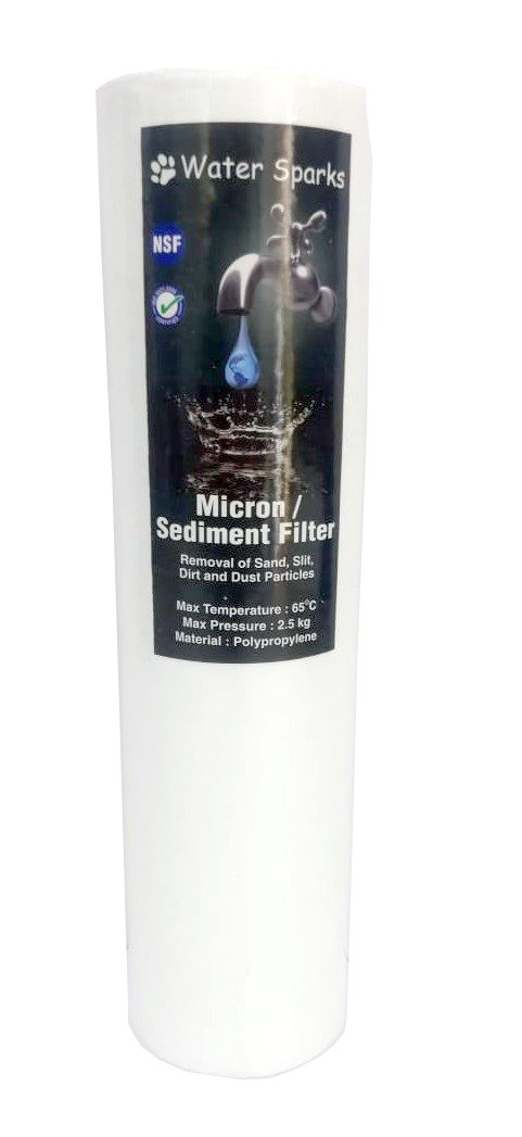 Water Sparks® 20 inch Jumbo Micron, Sediment, Spun Filter 5 Micron (Pack of 2 nos) Suitable for water sparks Full House Filter for 1 hp & 1.5 hp Motor Pump