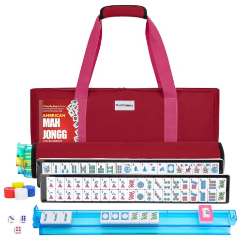 American Mahjong Tile Set with Pink Tiles