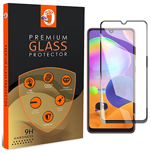 Image of STP FEEL Premium Tempered Glass Screen Protector Compatible for Samsung S20 FE 5G (Black, Pack of 2) Edge to Edge Coverage with Easy Installation Kit