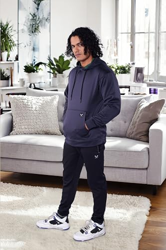 Men's Fleece Pullover Hoodie – Water-Resistant, Windbreaker, Quick-Dry, Warm, Kangaroo Pocket, Designer Hood 5