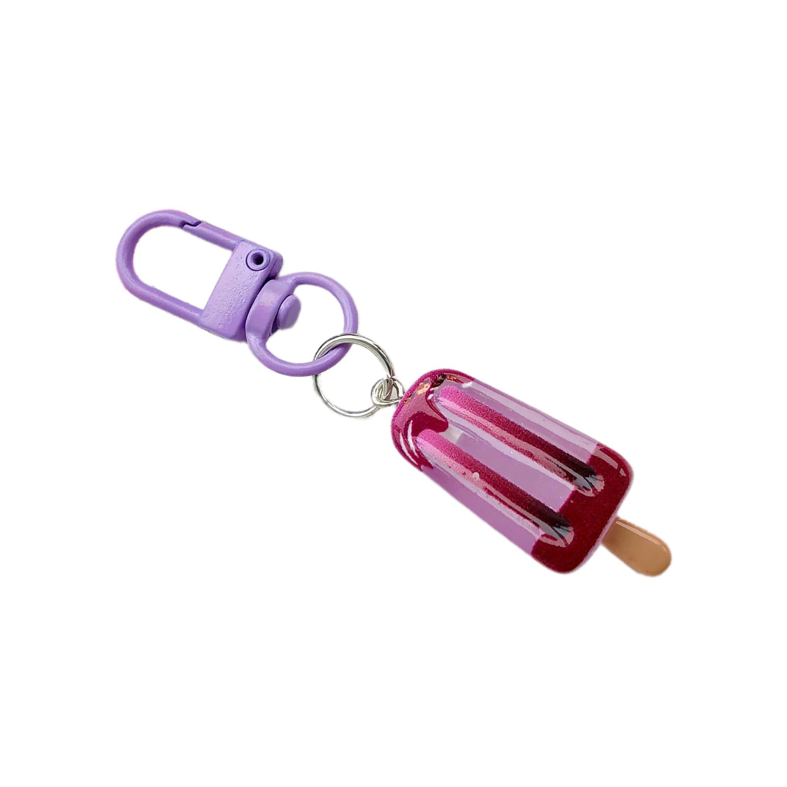 HGENAHGTF Realistic Ice Cream Keychain Handcrafted Resin Keyring Lovely Backpack Decoration Trendy Teens Girls Women Lovely Ice Cream Resin Keychain