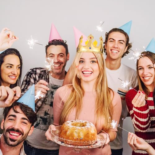 Apausvcm Königskrone, Gold, Erwachsene, Kostüm-Kopfbedeckungen, Prinzessin, Unisex, One Size Fits Most, Mehrere Anlässe, Klassisch