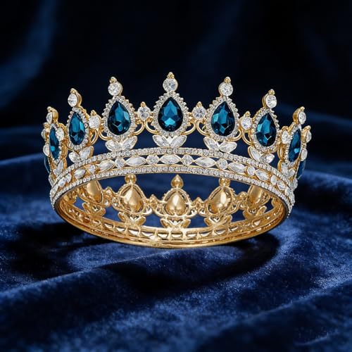 Image of Queen Crown for Women, Tiara for Women Wedding, Crown for Women Queen, Elegant Bridal Headpiece for Wedding Ceremonies, Pageant Competitions