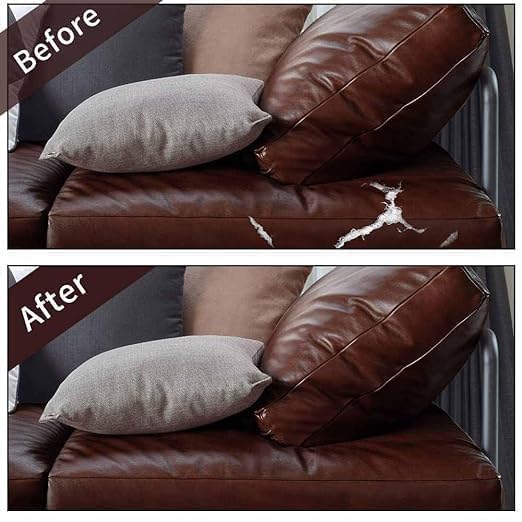 Koixurey Leather Repair Patch, Self Adhesive Faux Leather Repair Tape Kit for Sofa, Furniture, Handbags, Car Seats, Cabinets, Office Chair, Couch (1) (2) 4