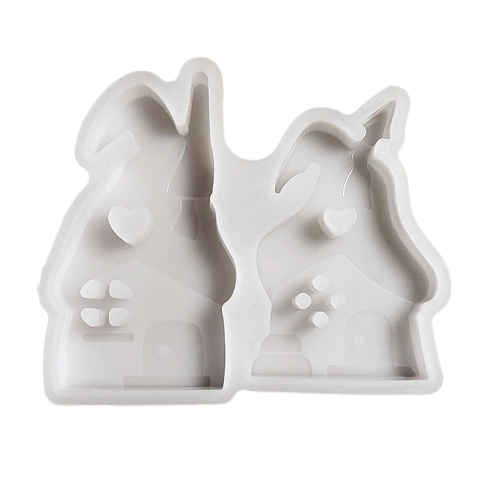 Yhplxyuus Mushroom House Silicone Molds for Epoxy Resin Making Home Decoration Chocolate Fondant Silicone Molds Resin Mold