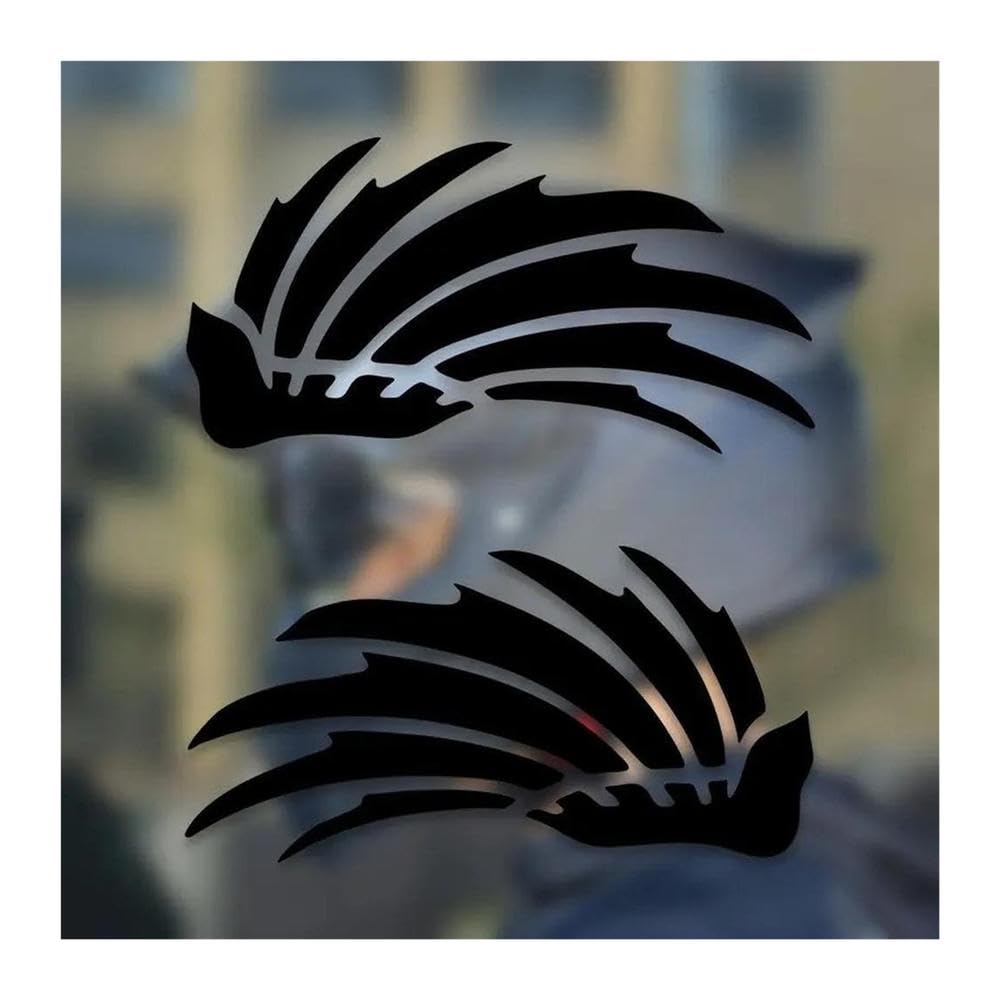 2pcs Motorcycle Stickers Waterproof Durable Scratch-Resistant Self-Adhesive Decals for Vehicle Helmet