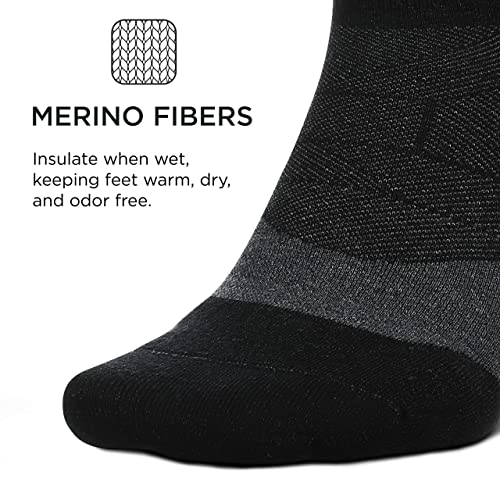 Image of Feetures Merino 10 Cushion Quarter Sock Stripe
