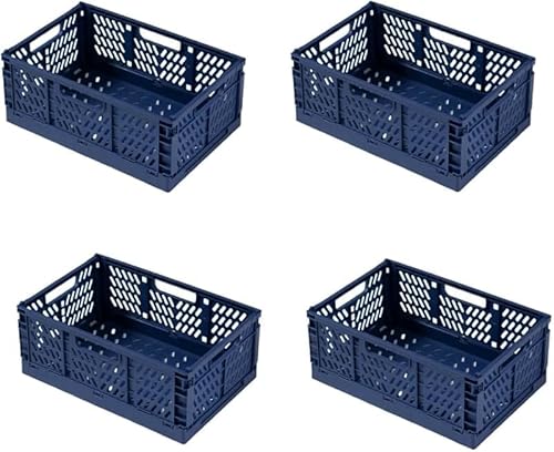 AZIEBAY 和風多機能キッチン収納ボックス、折りたたみ式ポータブル収納バスケット、卓上スナック収納バスケット(2個セット)