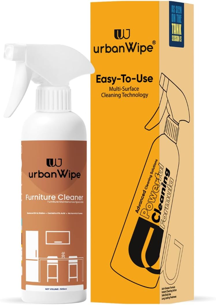 urban Wipe Furniture Cleaner | Wood Cleaner, Shiner & Conditioner | For Furniture & Laminates | Cleans, Protects & Shines Wood Furniture Surfaces_(500Ml)