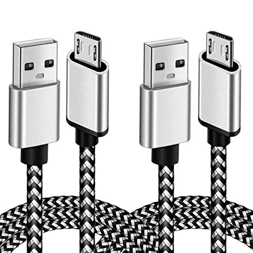 Micro USB Android Phone Charger Cable 6FT 2Pack Fast Charging Cord for Kindle