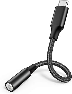 USB C to 3.5 mm Headphone Jack Adaptor,Type C Aux Earphone Audio Adapter for Samsung Galaxy S22 S21/Note20 Pixel 6 5 4 3 2 XL