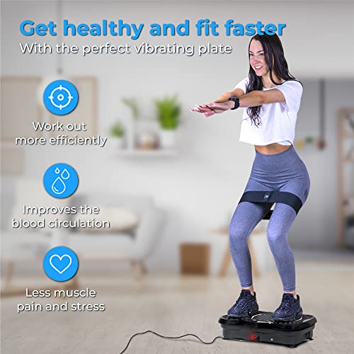 Nuvance Vibrationsplatte, Fitness, Rüttelplatte, Bauchtrainer für Zuhause, Vibrtionsboard, Bluetooth Lautsprecher… – Bild 3