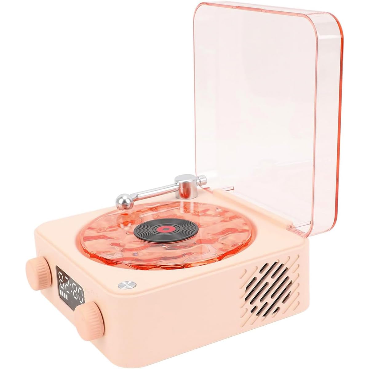 Caixa De Som Vitrola Toca Disco Vinil Bluetooth Cartao Tf USB Recarregavel Portatil