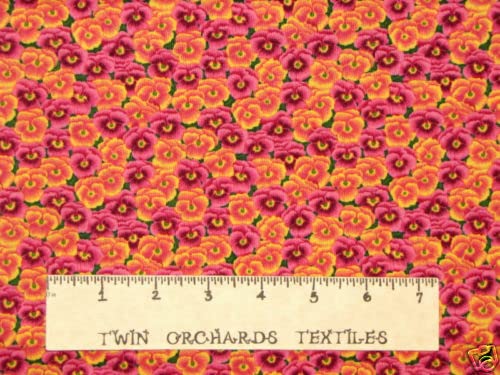 FlashPhoenixQuality Sewing Fabric – Makower UK Cotton Pink Peach Floral Size; 36 x 44 Inches by The YardsS