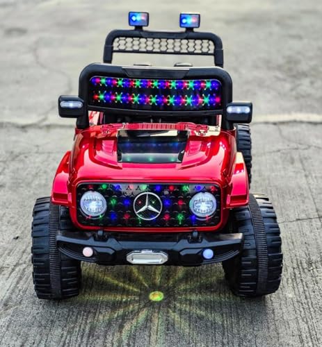 Image of Kawaii Kids Battery Operated Car for Kids, Electric Ride-On SUV with Parent Remote Control, USB, Bluetooth, LED Windshield Lights, Rechargeable Battery, Kids Ride-On Car for Boys & Girls Age 1-5 Years