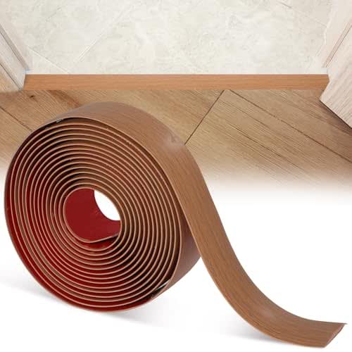 Kifmurase Floor Transition Strip, Self-Adhesive Vinyl Cover Floor Strip, Vinyl