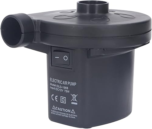 Miniatura 8 de Aramox Electric Air Pump, Compact Portable Inflator for Inflatables with 75W Power, Low Noise and 3 Nozzles for Rafts, Pools, and More