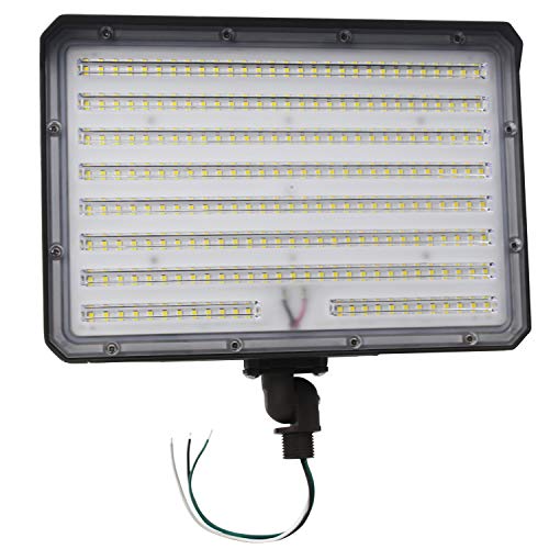 150W Outdoor LED Flood Light Dusk to Dawn with Knuckle, 21000LM 1500W Equivalent, 100-277V 5000K Daylight, ETL Commercial LED Flood Light Fixture, Outdoor Security Lighting for Landscape/Parking Lot