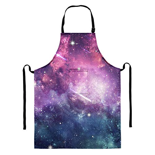 Snilety Galaxy Grembiule regolabile con tasche, divertente grembiule per uomini e donne, perfetto per cucina, barbecue, grigliate, grigliate, cottura