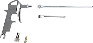 BRILLIANT TOOLS BT161103 Pistola per aria compressa, compresi 3 ugelli intercambiabili [Powered by KS TOOLS]