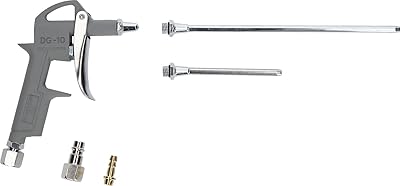BRILLIANT TOOLS BT161103 Pistola per aria compressa, compresi 3 ugelli intercambiabili [Powered by KS TOOLS]