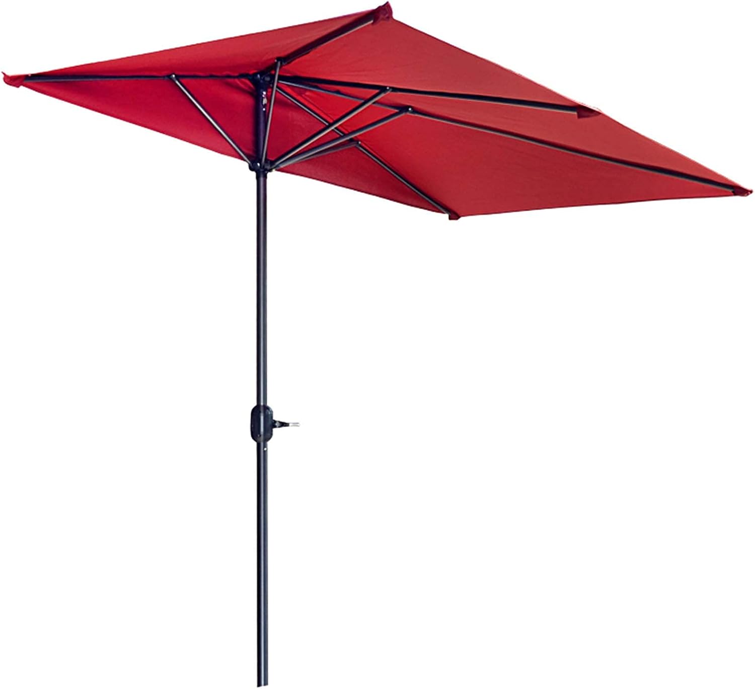 LSLYTQ Half Parasol Outdoor 2.5m, Patio Umbrella Waterproof, Garden Umbrellas With Crank Device, For Bar, Deck, Beach, Terrace, Base Not Included good