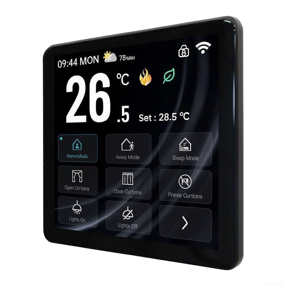Zentralheizung Thermostat WiFi Graffiti Design Weiß(Black)