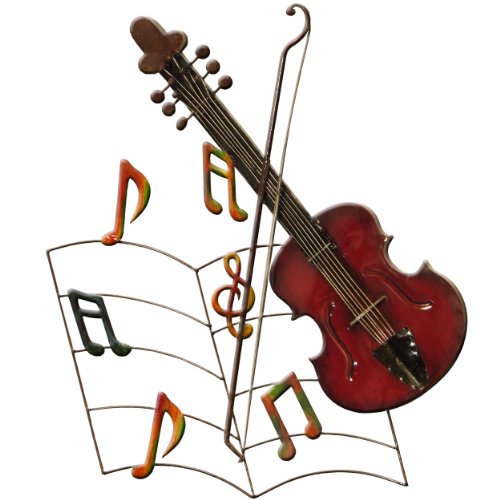 Carrick Design Music - Arte de pared de metal, multicolor, 76,5 x 66 x 3,25 cm