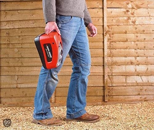 Black+Decker Compressor (11 bar / 160 psi, luchtpomp, digitale drukinstelling, kabelvakken, verlichte schaal, inclusief 3 ventielopzetstukken, instelring voor bar-getal, ASI300) meerkleurig rood/zwart - Afbeelding 5