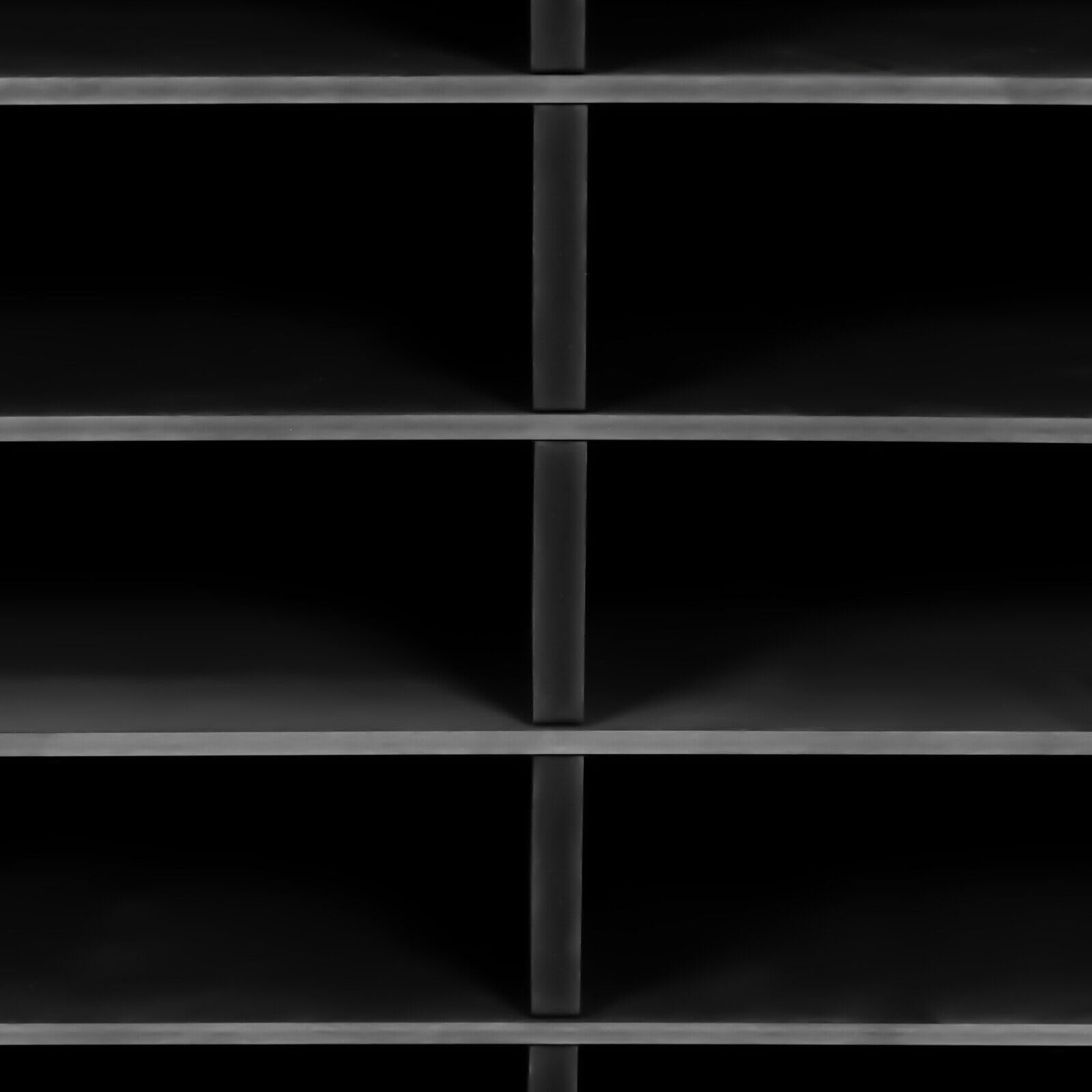 Organizer per documenti da scrivania, con 12 scomparti, adatto per casa, scuola, ufficio (12 scomparti, nero)