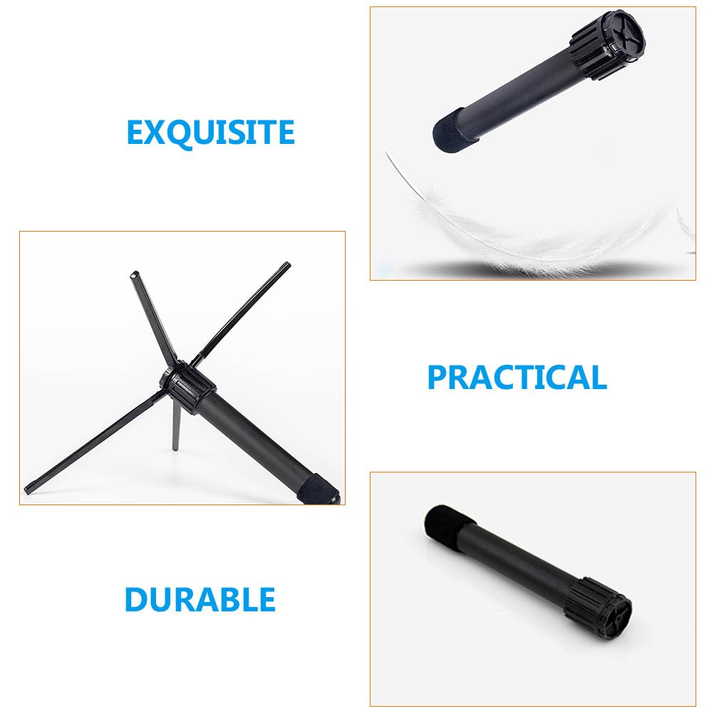 Vaguelly 3Pcs Portable Folding Flute Stand Wind Instrument Holder for Clarinet Compact Easy to Store for Displaying Instruments Musical Accessories for Home and Outdoor Use - Image 3