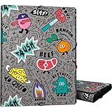 Grafoplas - Ordner mit 3 Klappen, gefütterter Karton, Hardcover, Foliogröße, Kollektion Design Elena Corredoira Random, FSC-zertifiziert, perfektes Schulmaterial für Dokumente