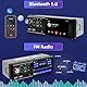 1DIN Autoradio mit 4,1 Zoll Touchscreen - Einzel-DIN FM Autoradio mit Bluetooth 5.0 - Unterstützt Mirror Link, Rückfahrkamera, TF-Karte/USB-Stick/AUX-Eing