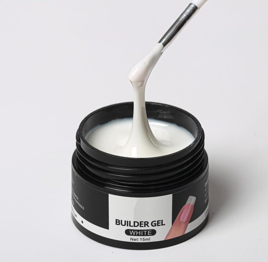LED/UV builder Gel for Quick Building Nail Extension for professionals only 30g (WHITE)-image-25
