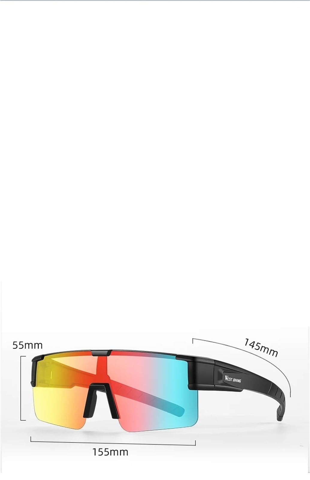 1Pcs Radfahren Gläser Photochrome Rennrad Schutz Sonnenbrille Sport Polarisierte Brillen Brille Für Outdoor Sportarten, Radfahren