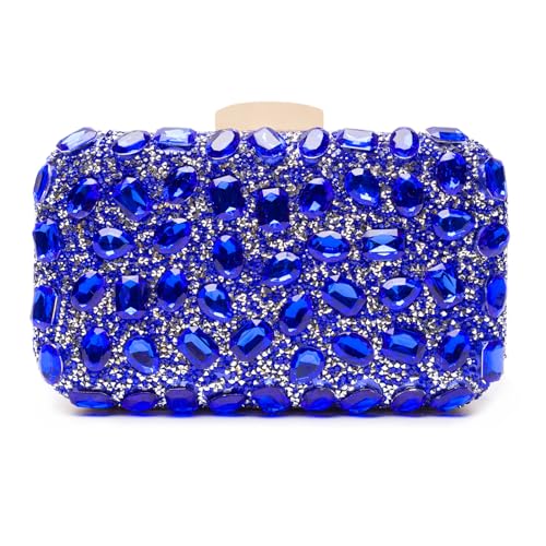 Image of Gemstone Clutch Purse, Rhinestone Purse | Evening Clutch for Women Wedding Party, Crystal Evening Bag for Women Evening