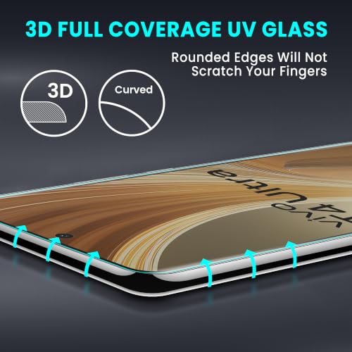 Image of FIRST MART Matte UV Tempered Glass for Vivo T4 Ultra and Vivo X200 | Anti-Glare Curved Screen Protector, 9H Scratch Resistant, Fingerprint Compatible, Case-Friendly | Pack of 1