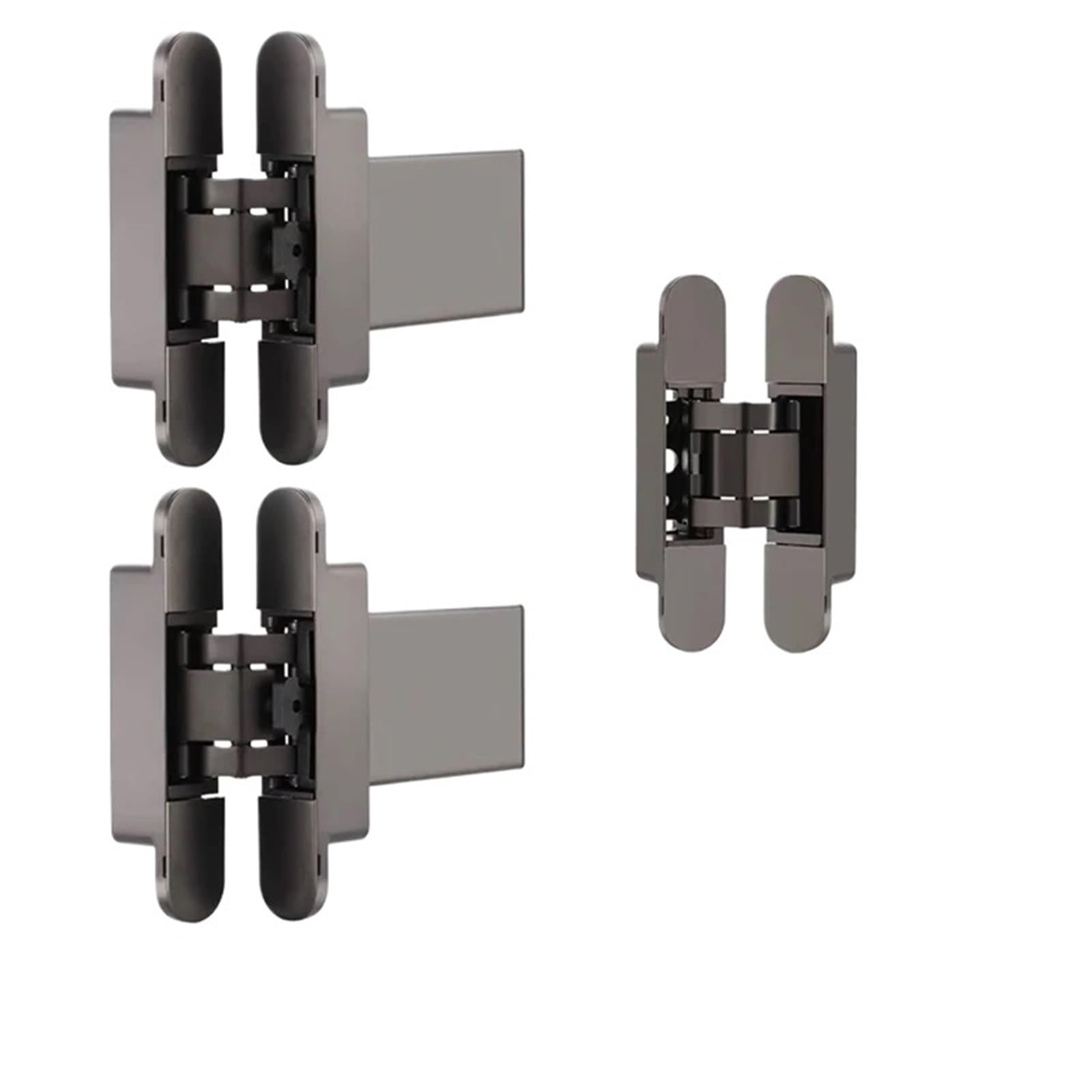 Kdhcvkz Golden80kg 2Pcs Invisible Hinges Hidden Door Cross Hinges(Golden80kg)