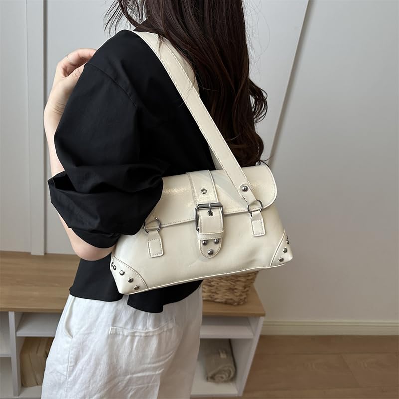 Bolso de mano grande para mujer: estilo retro brillante de color caramelo 2