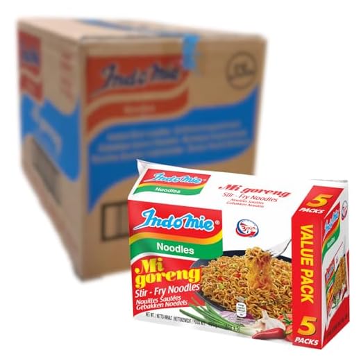 INDOMIE Instantnudeln Mi Goreng, aus Indonesien, schnelle, einfache Zubereitung – 40er Vorteilspack à 80 g