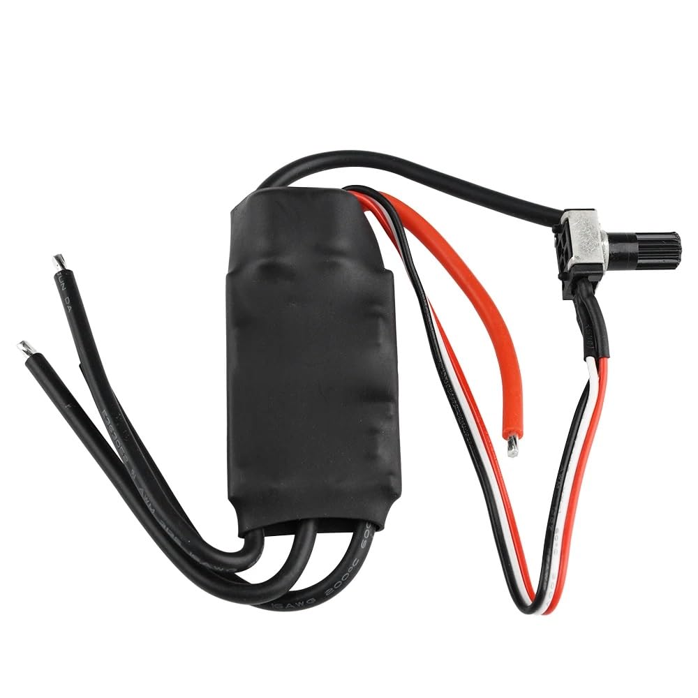 Placa De Control para Motor CC Sin Escobillas Trifásico BLDC 200W con Potenciómetro Velocidad Modelos RC Piezas Mejoradas para Camiones RC Cepillado Esc