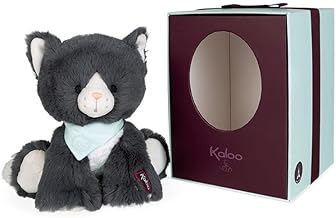KALOO - Les Amis - Peluche Bébé Chamallow Le Chat - 17 cm - Matière Très Douce - Boîte Cadeau - Dès la Naissance, K970003